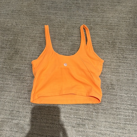 Bright orange LuLuLemon align tank top - Picture 2 of 2